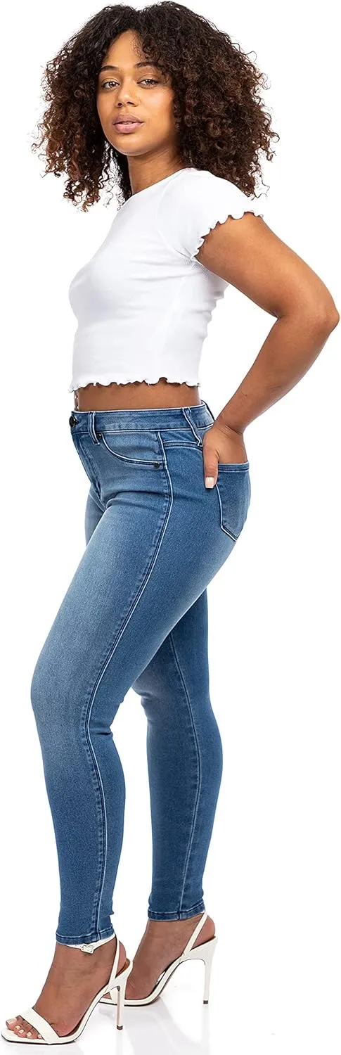1822 Denim Women's High-Rise Stretch Ankle Skinny Butter Jeans, Lennox