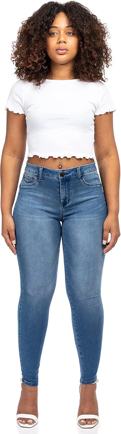 1822 Denim Women's High-Rise Stretch Ankle Skinny Butter Jeans, Lennox