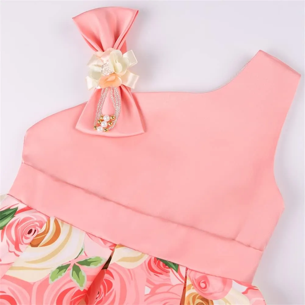 2T-9T Off Shoulder Flower Girls Dress Pageant Party Floral Formal Dresses
