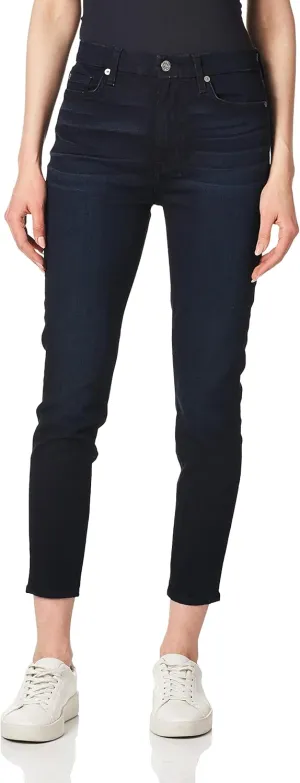 7 For All Mankind Women's High Rise Skinny Fit Ankle Jeans