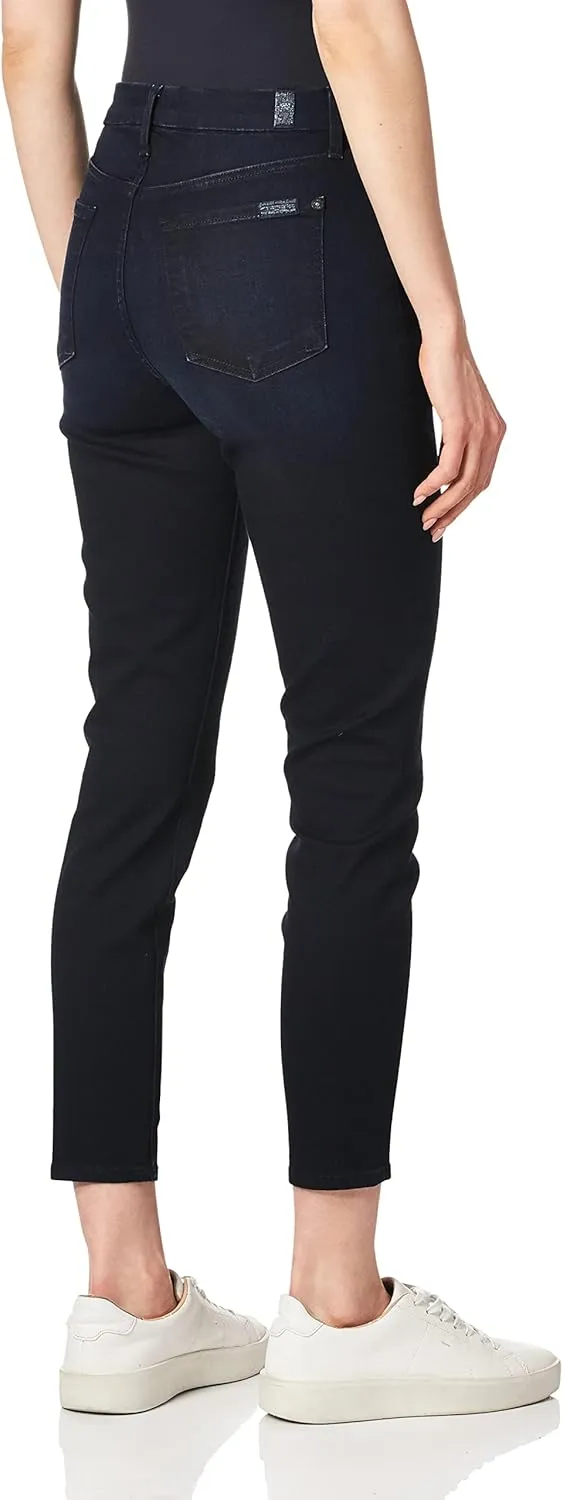 7 For All Mankind Women's High Rise Skinny Fit Ankle Jeans