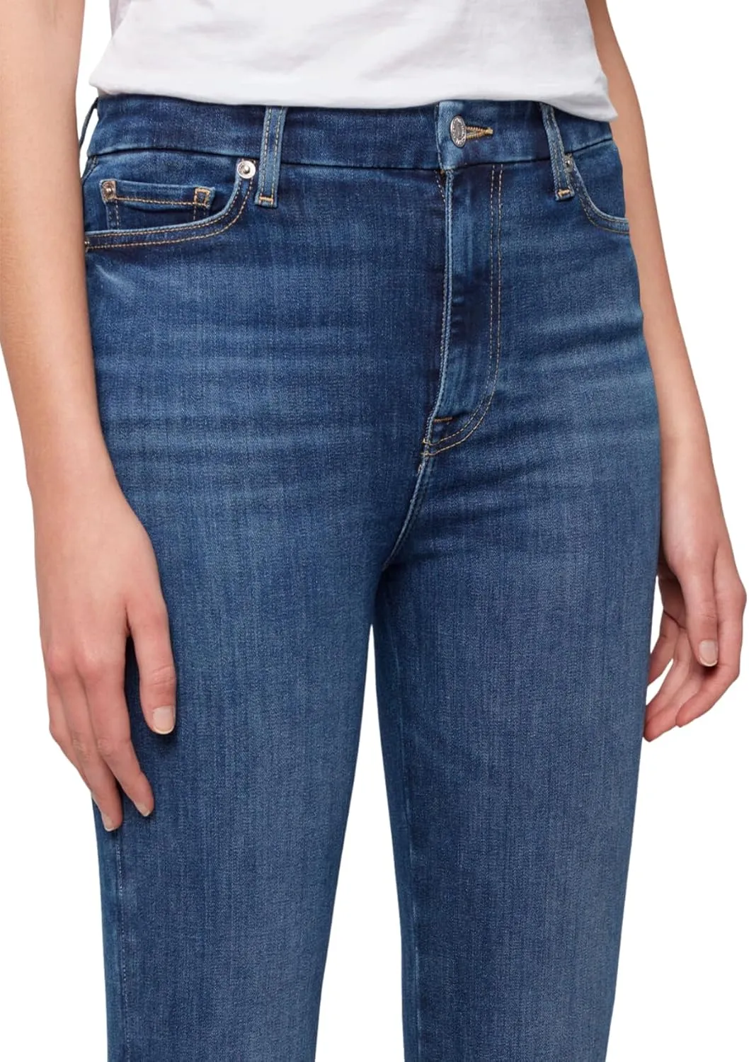 7 For All Mankind Women's Ultra High-Rise Skinny Tailorless Bootcut Jeans