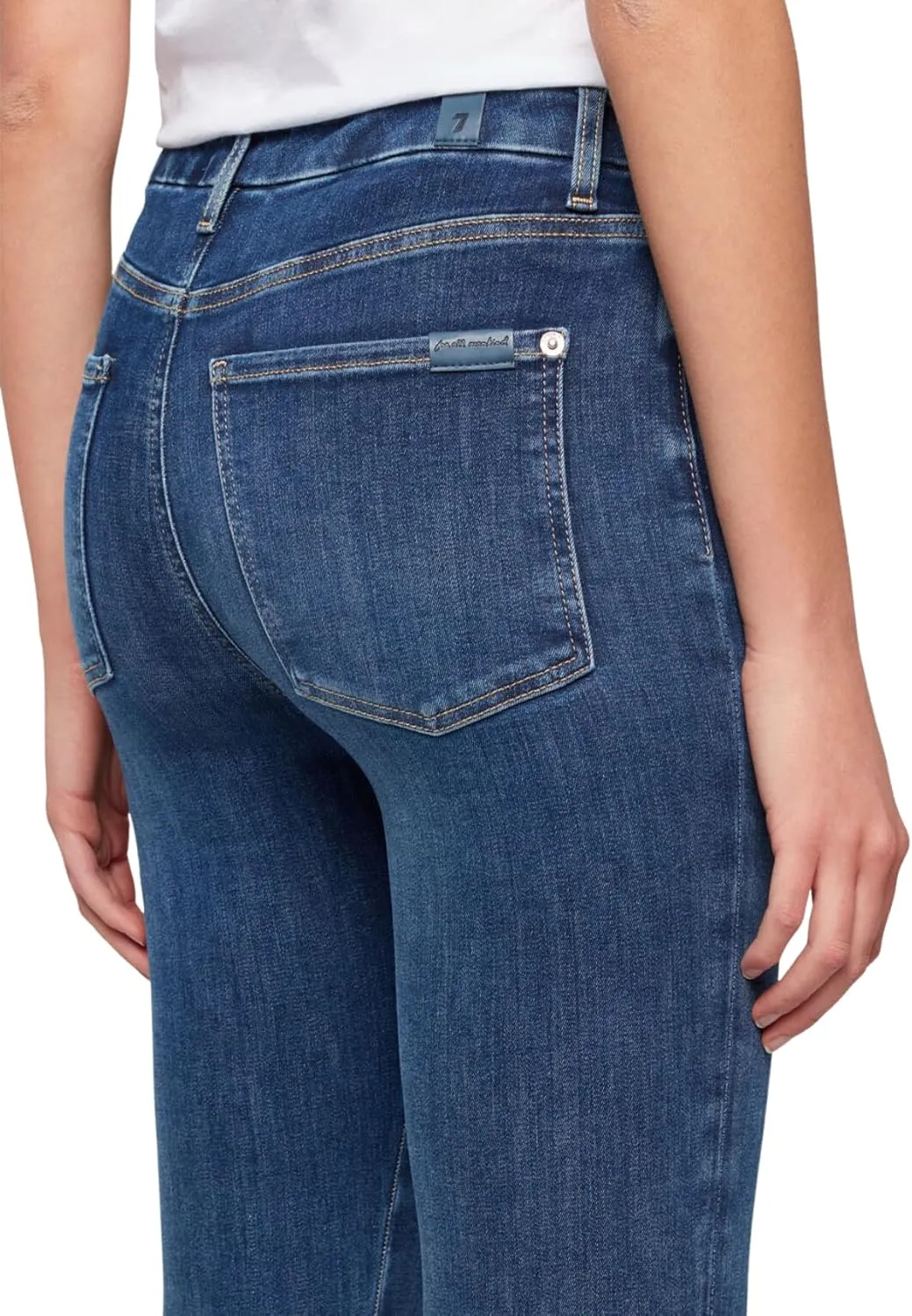 7 For All Mankind Women's Ultra High-Rise Skinny Tailorless Bootcut Jeans