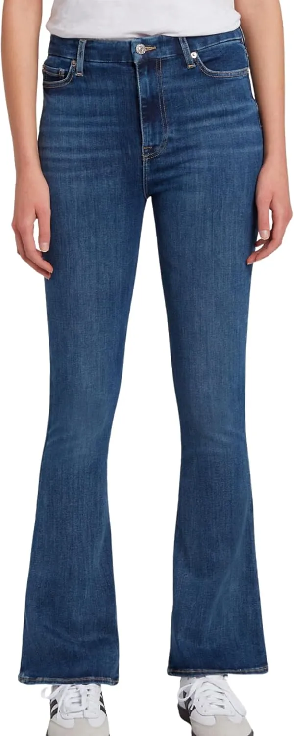 7 For All Mankind Women's Ultra High-Rise Skinny Tailorless Bootcut Jeans