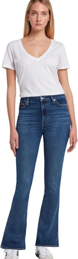 7 For All Mankind Women's Ultra High-Rise Skinny Tailorless Bootcut Jeans