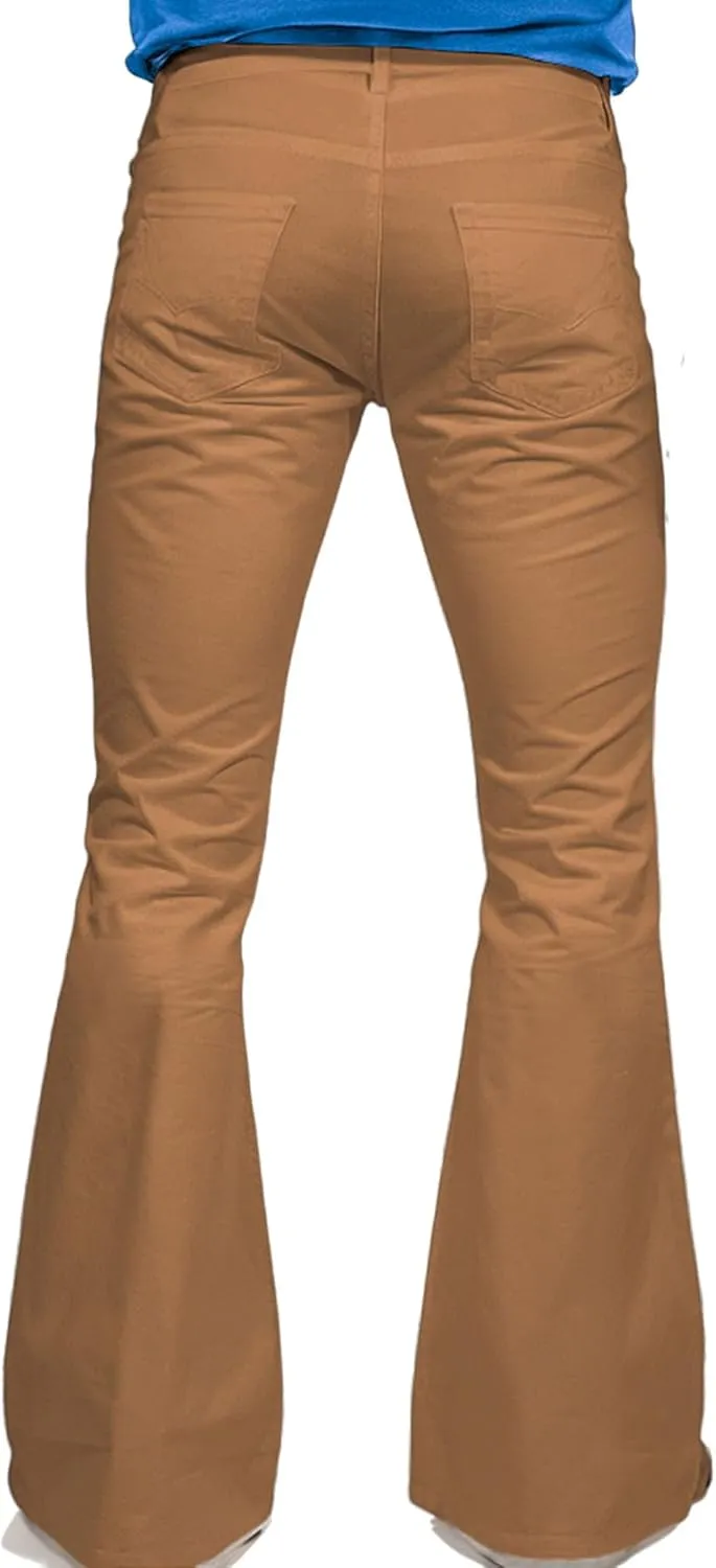 70s Disco Pants for Men,Mens Bell Bottom Jeans Pants,60s 70s Bell Bottoms Vintage Denim Pants Jeans for Men
