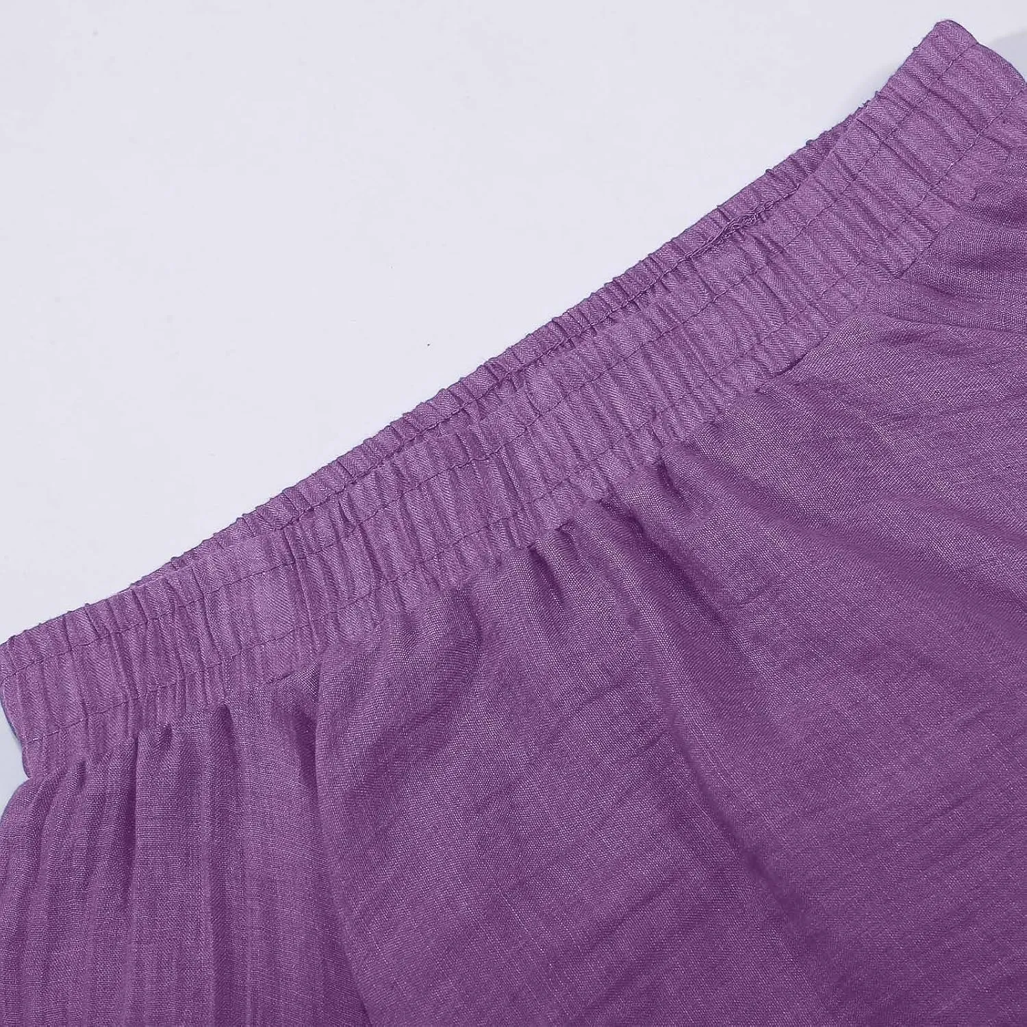 A Line Skirt for Women Trendy Flared High Elastic Waist Solid Loose Pleated Summer Long Skirts for Vacation Streetwear