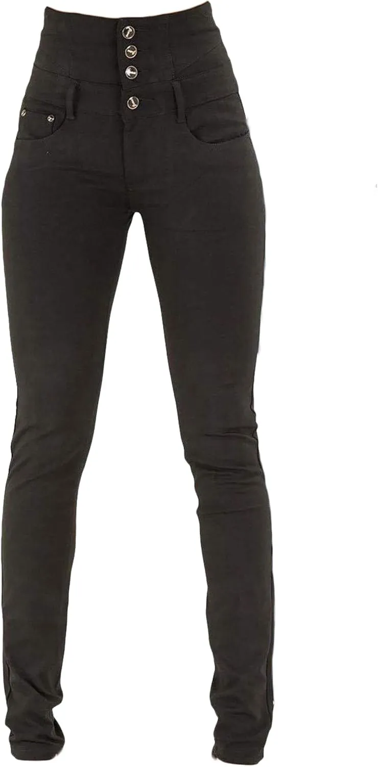 Andongnywell Women's Juniors High Rise Irresistible Jegging Pull-On Stretch Skinny Jeans