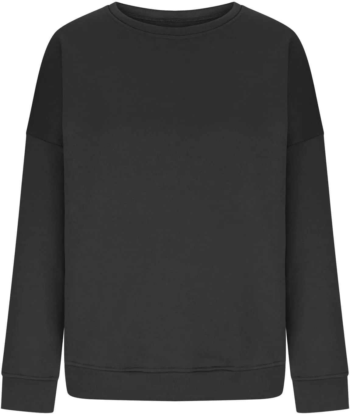 Azeralia Oversized Sweatshirt For Women Solid Round Neck Long Sleeve Pullover Fall Trendy Casual Loose Sweatshirts