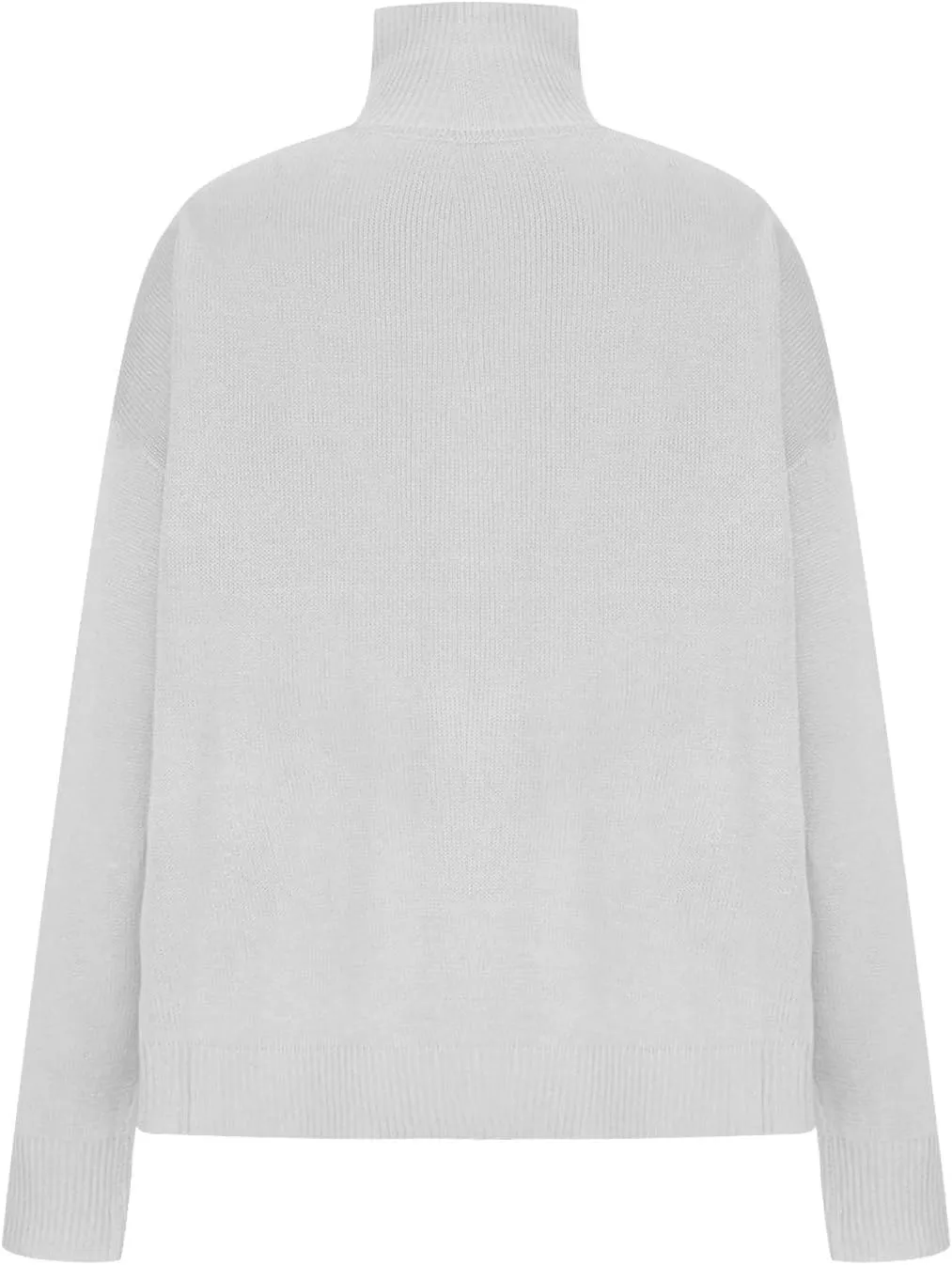 Binmer Oversized Turtleneck Sweaters for Womens 2024 Winter Casual Long Sleeve Knit Pullover Sweater Loose Warm Jumper Tops