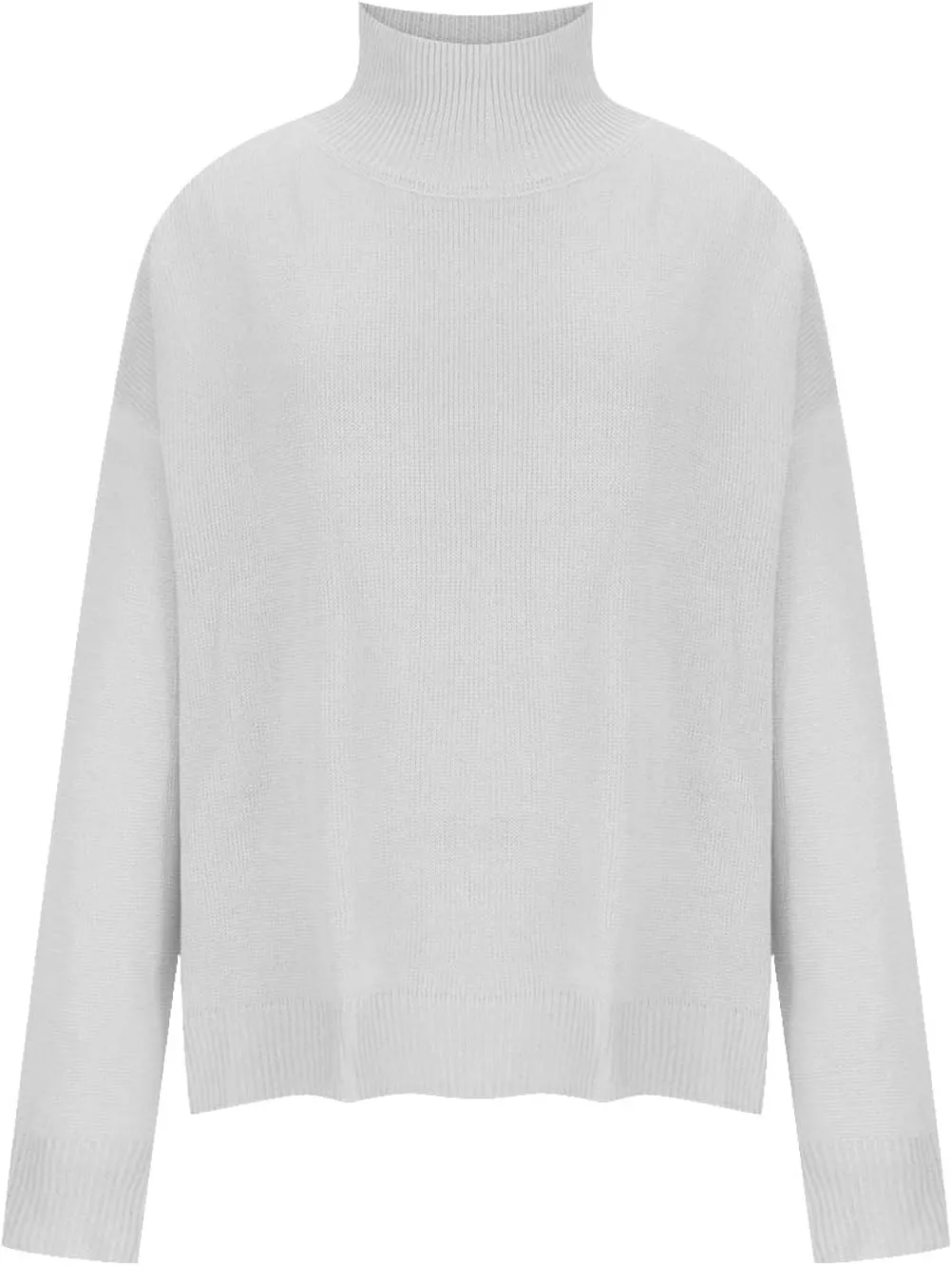 Binmer Oversized Turtleneck Sweaters for Womens 2024 Winter Casual Long Sleeve Knit Pullover Sweater Loose Warm Jumper Tops