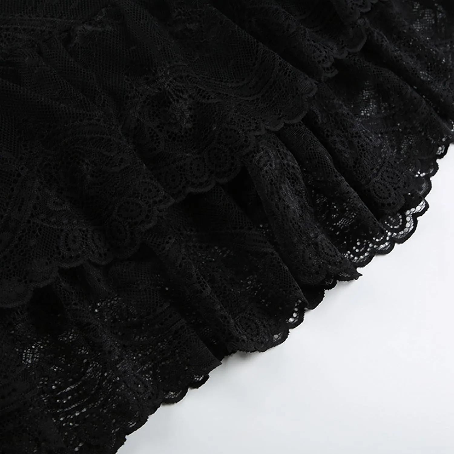 Boho Skirts for Women Summer Trendy Low Rise Y2K Elastic Waist Mesh Sheer Pleated Lightweight Mini Skirts