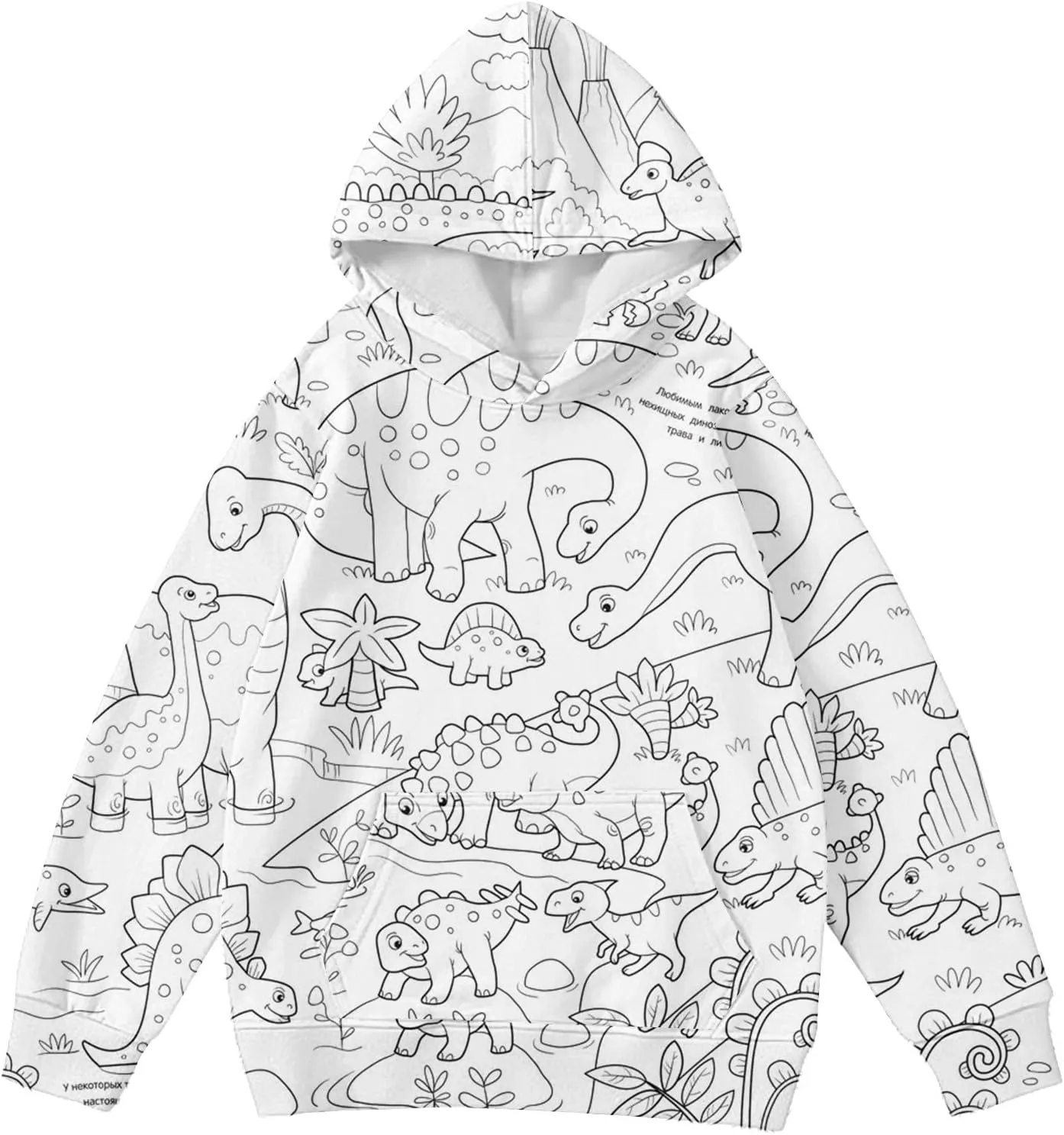 Children Kids Daily Cute Printed Outfits Sweatshirt Casual Long Sleeve Hoodie Tops Kid Fall Winter Clothes
