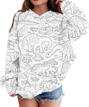 Children Kids Daily Cute Printed Outfits Sweatshirt Casual Long Sleeve Hoodie Tops Kid Fall Winter Clothes