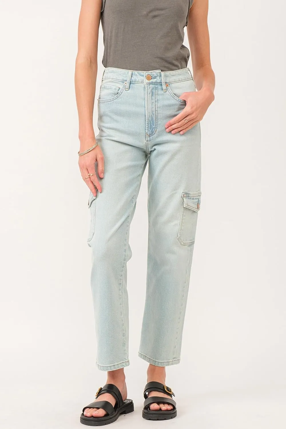 DEAR JOHN 90's Women's Jeans Straight Leg High Rise Ankle Inseam