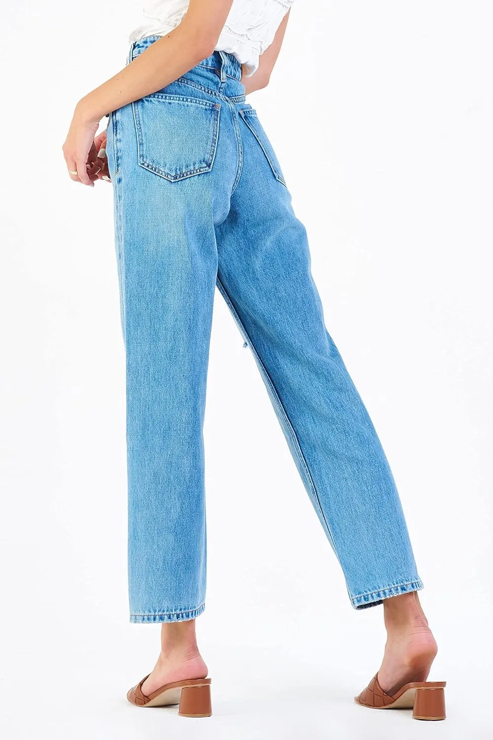 DEAR JOHN 90's Women's Jeans Straight Leg High Rise Ankle Inseam
