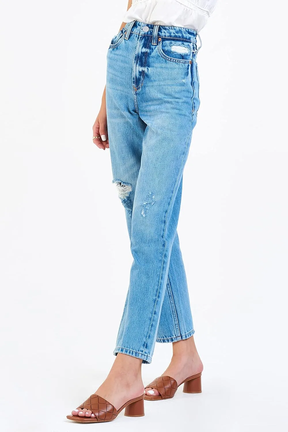 DEAR JOHN 90's Women's Jeans Straight Leg High Rise Ankle Inseam