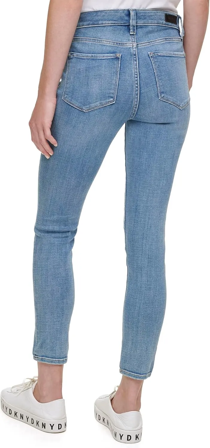 DKNY Womens Delancey High Rise Skinny Jeans