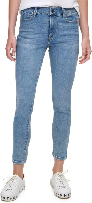 DKNY Womens Delancey High Rise Skinny Jeans