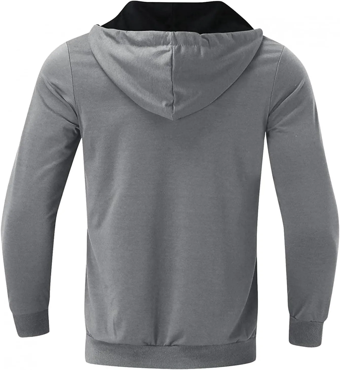 DuDubaby Men's Casual Camouflage Sports Sweatshirt Long Sleeve Zipper Hooded Jacket Coat