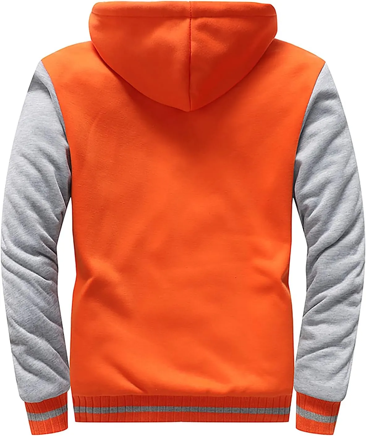 DuDubaby Men's Pullover Winter Workout Fleece Hoodie Jackets Full Zip Wool Warm Thick Coats