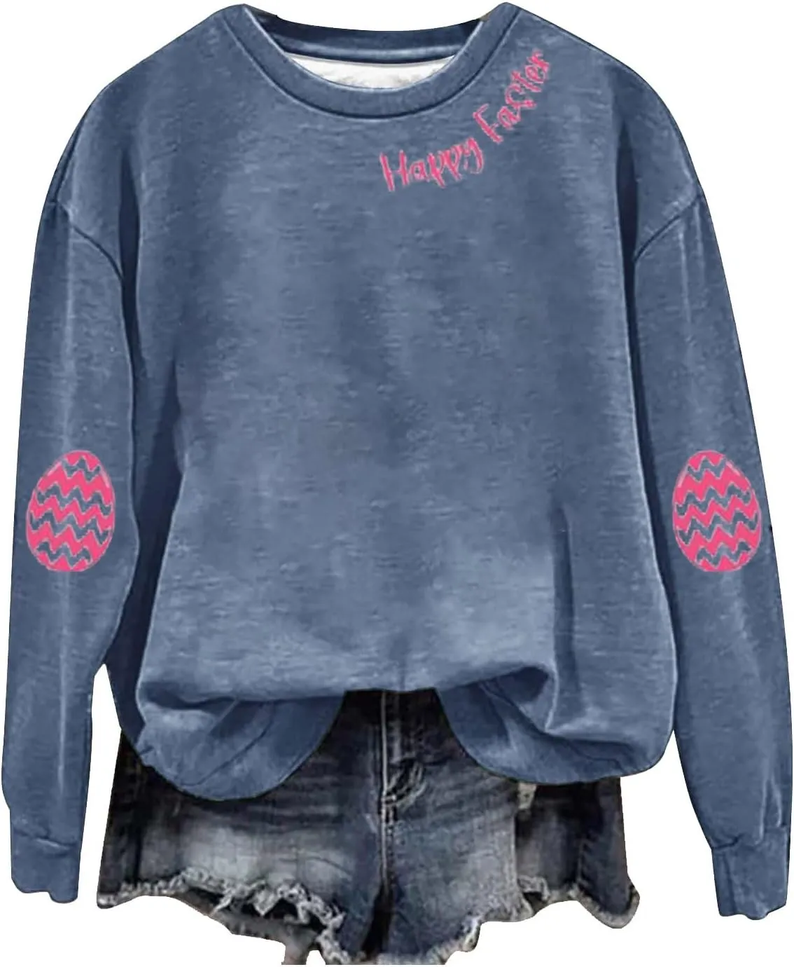 Faith Over Fear Hoodie Women Printed Round Neck Long Sleeve Hooded Sweatshirt Religious Sayings Sweatshirt Hoodies