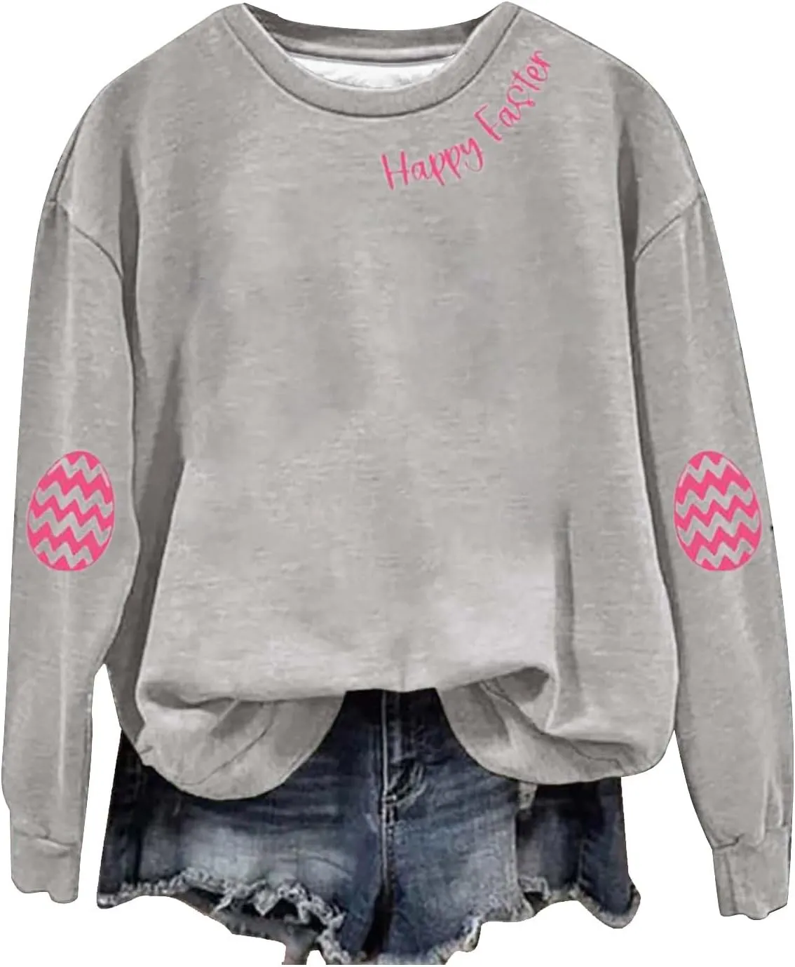 Faith Over Fear Hoodie Women Printed Round Neck Long Sleeve Hooded Sweatshirt Religious Sayings Sweatshirt Hoodies