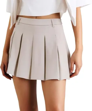 Flowy Skirts for Women Short High Elastic Waist Trendy Pleated Y2K Workout Casual Tennis Skirts for Summer Vacation
