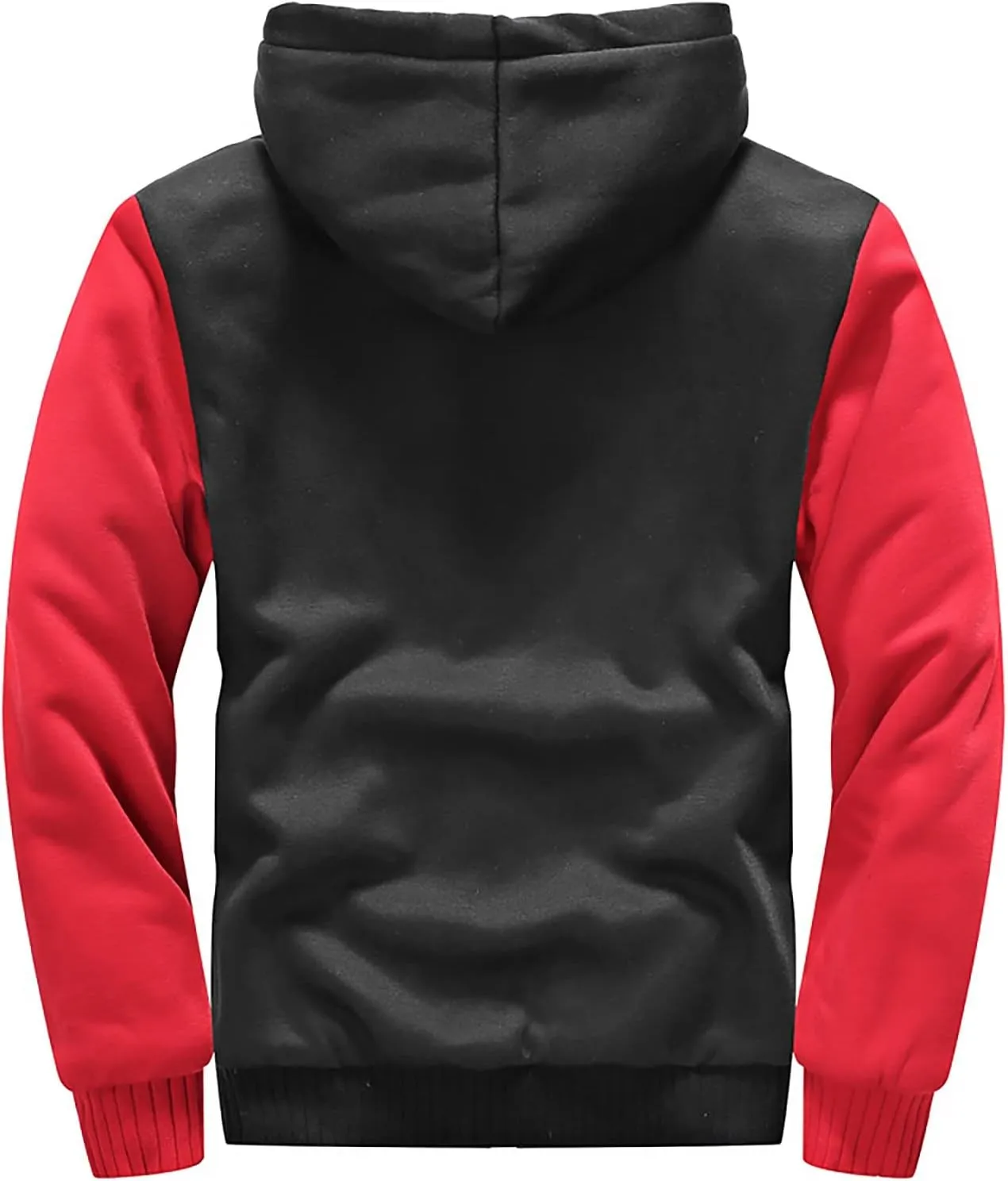 Heavyweight Winter Sweatshirt Thick Fleece Sherpa Lined Warm Jacket Big Tall Zip Up Mens Hoodie Outerwear Coats