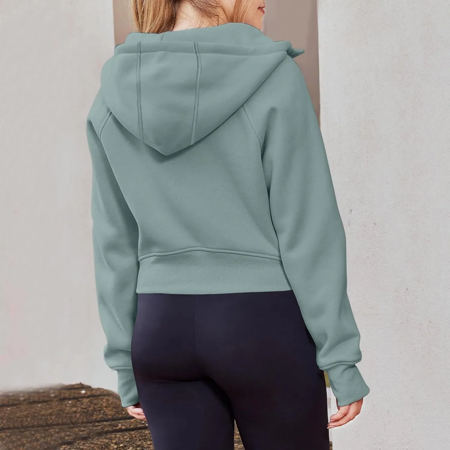 Hoodies for Women Womens Zip Up Hoodies Cropped Sweatshirts Fleece Jackets Fall Outfits Casual Hooded Y2k Tops