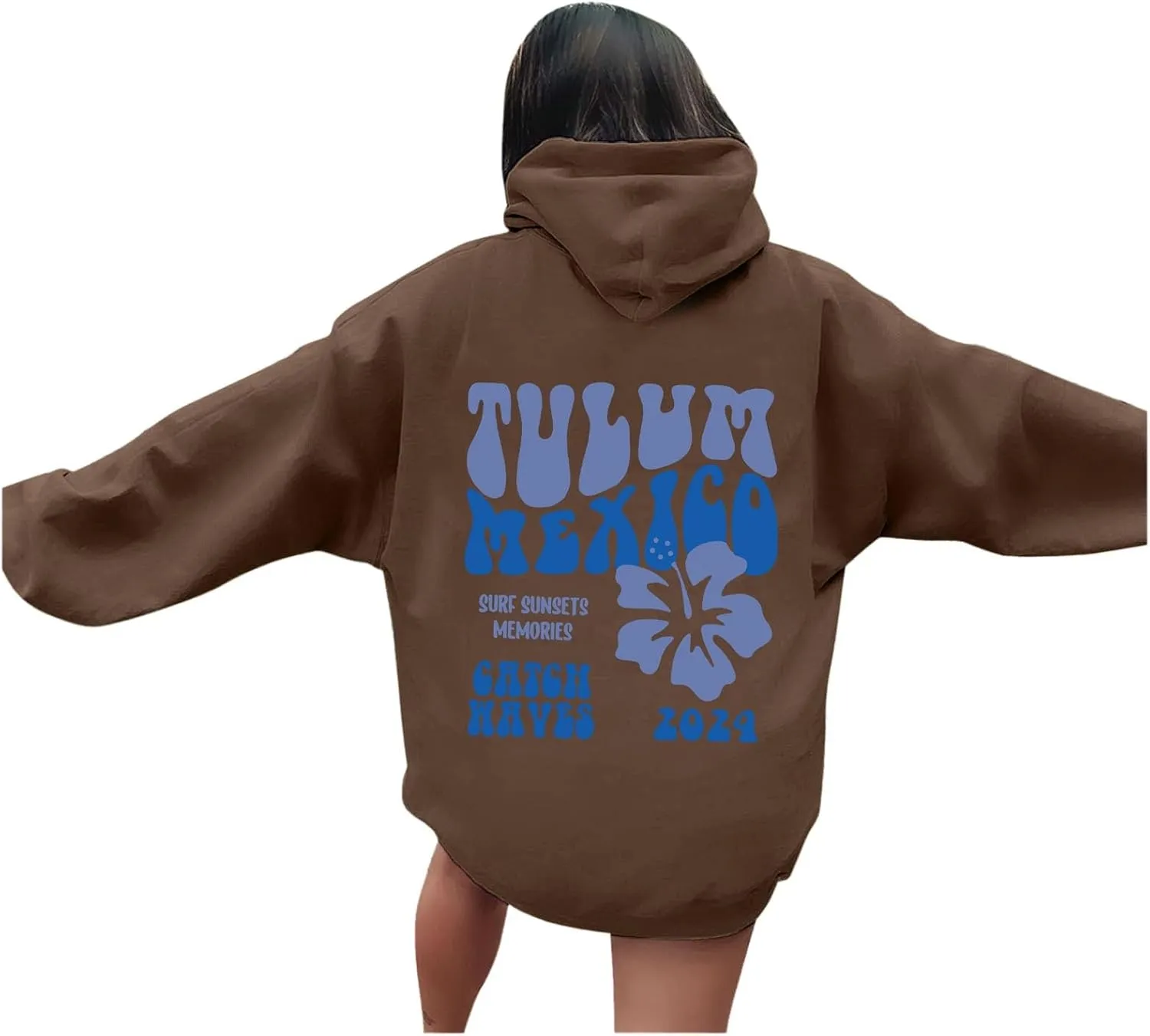 𝓟ink 𝓟om 𝓟uff Hoodie Sweatshirts Women Casual Long Sleeve Hoodie Pullover Preppy Oversized Sweatshirt Tunic Tops