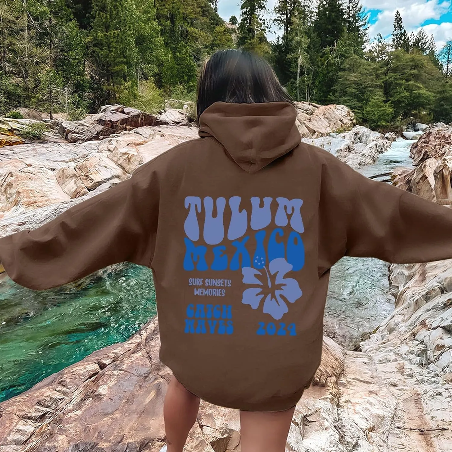 𝓟ink 𝓟om 𝓟uff Hoodie Sweatshirts Women Casual Long Sleeve Hoodie Pullover Preppy Oversized Sweatshirt Tunic Tops