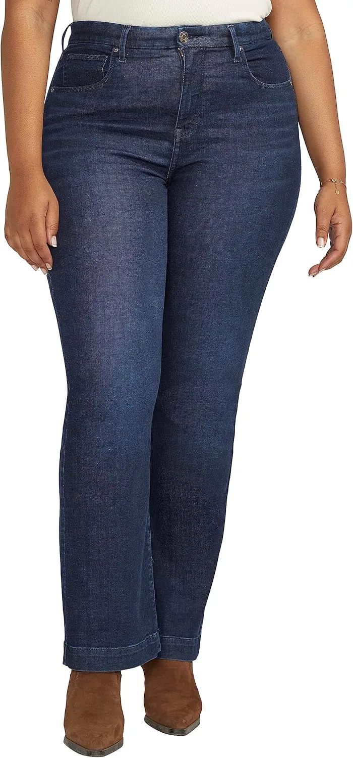 JAG Women's Plus Size Phoebe High Rise Bootcut Jeans-Legacy