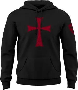 Knights Templar Crusader Cross Men's Hoodie Sweatshirt