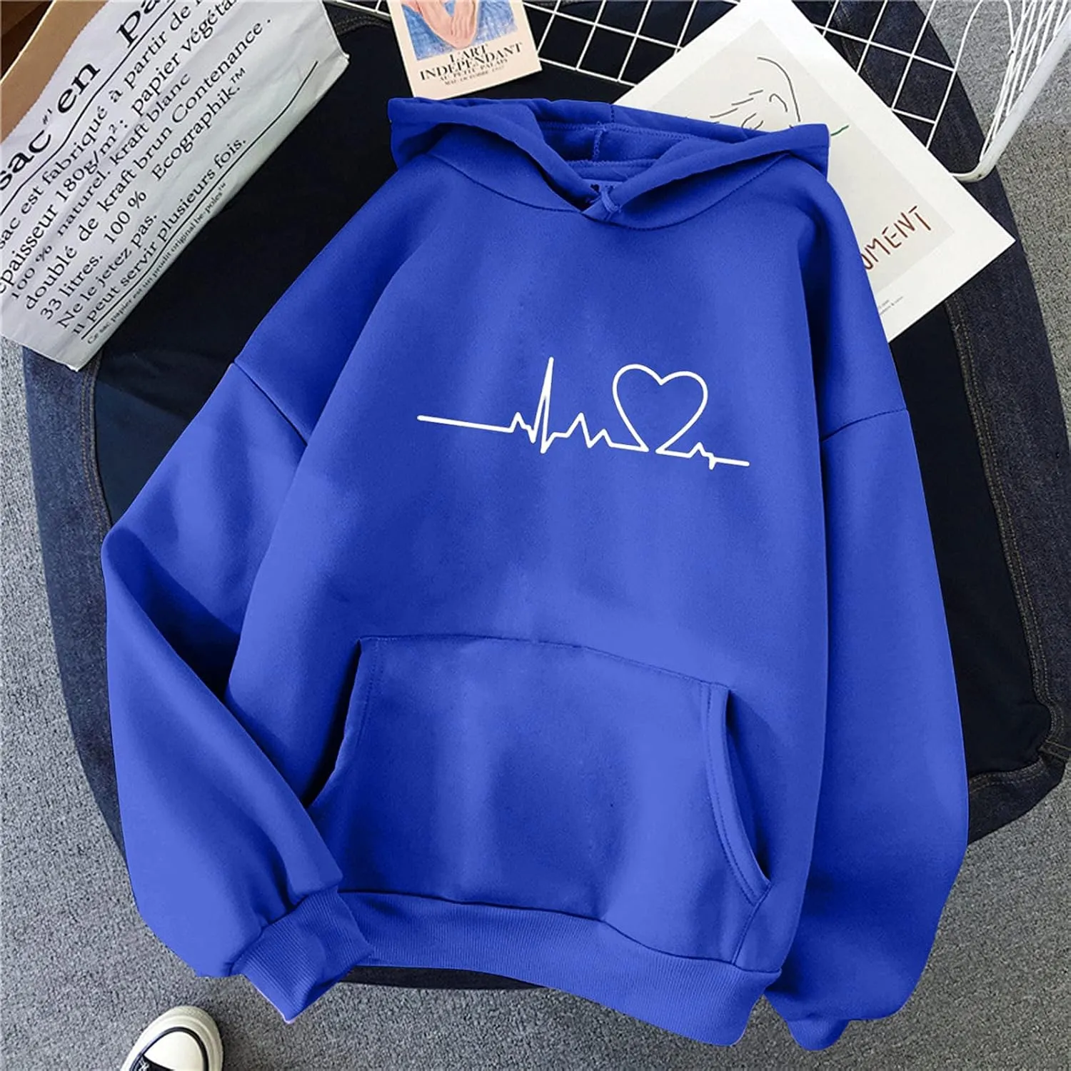 LCMTWX Casual Sweater Long-sleeved Hooded Printed Womens Women's Hoodies & Sweatshirts Short Zip up Hoodie Women