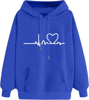 LCMTWX Casual Sweater Long-sleeved Hooded Printed Womens Women's Hoodies & Sweatshirts Short Zip up Hoodie Women