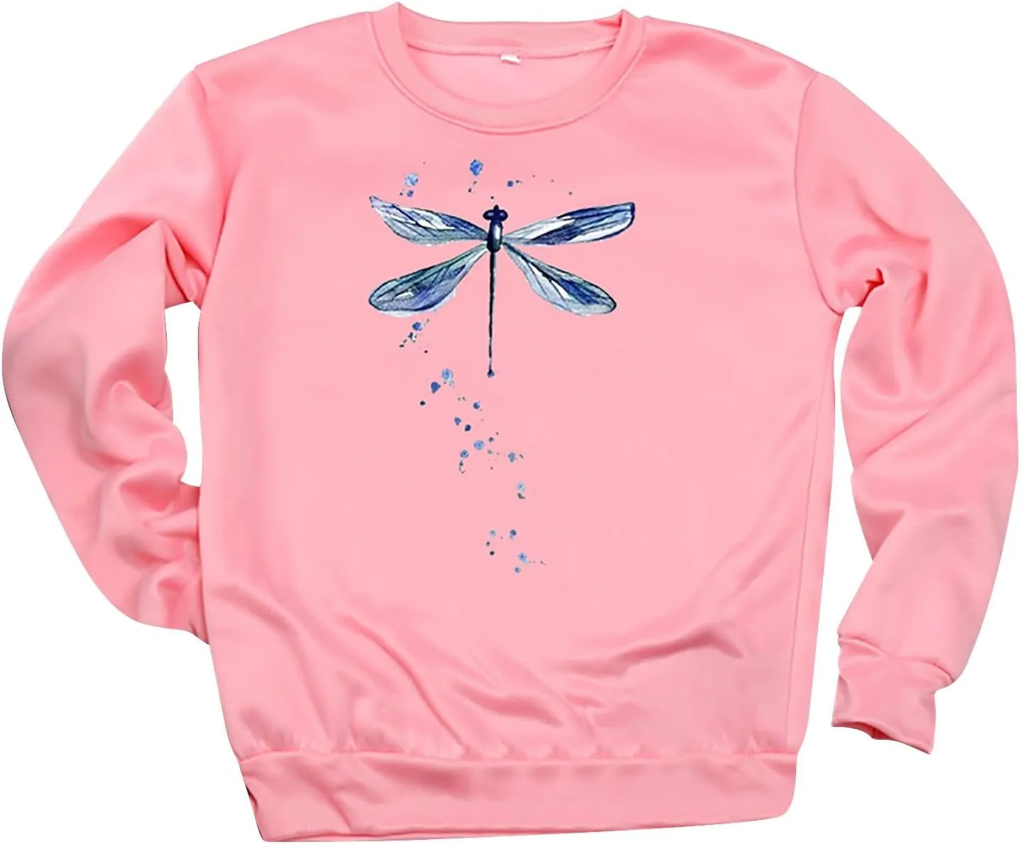 LCMTWX Crewneck Sweatshirts Women Sweatshirt Women's Butterfly Print Casual Fashion Sweatshirt Top Womens Popular Sweaters
