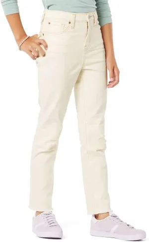 Levi Strauss Signature Gold Girls' High Rise Ankle Straight Jeans