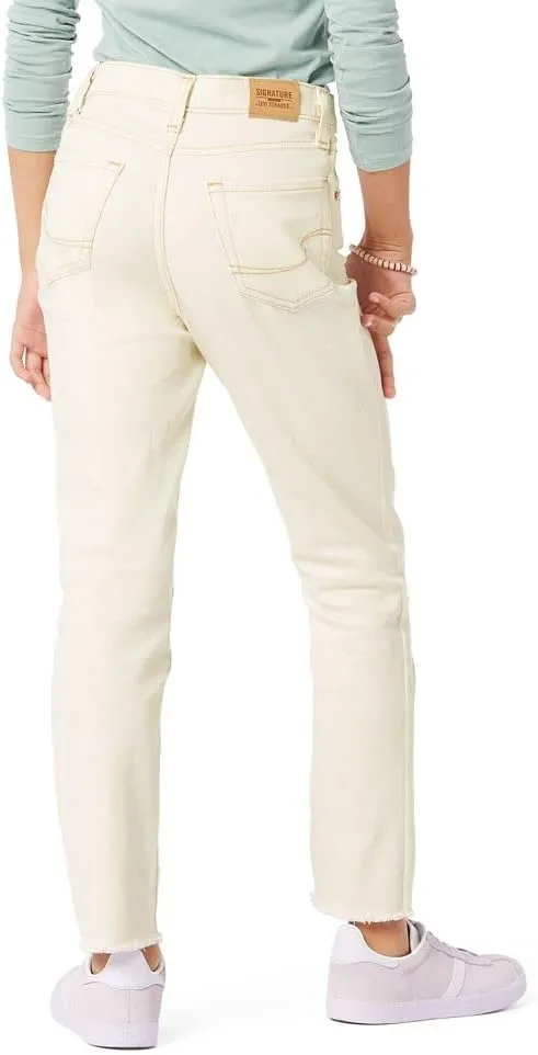 Levi Strauss Signature Gold Girls' High Rise Ankle Straight Jeans