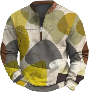 Lightening Deals Mens Robe Men Clothes Rain Jackets Western Hoodies Mens Hoodies Zip Up Light Jackets for Men(A-Yellow,Medium)