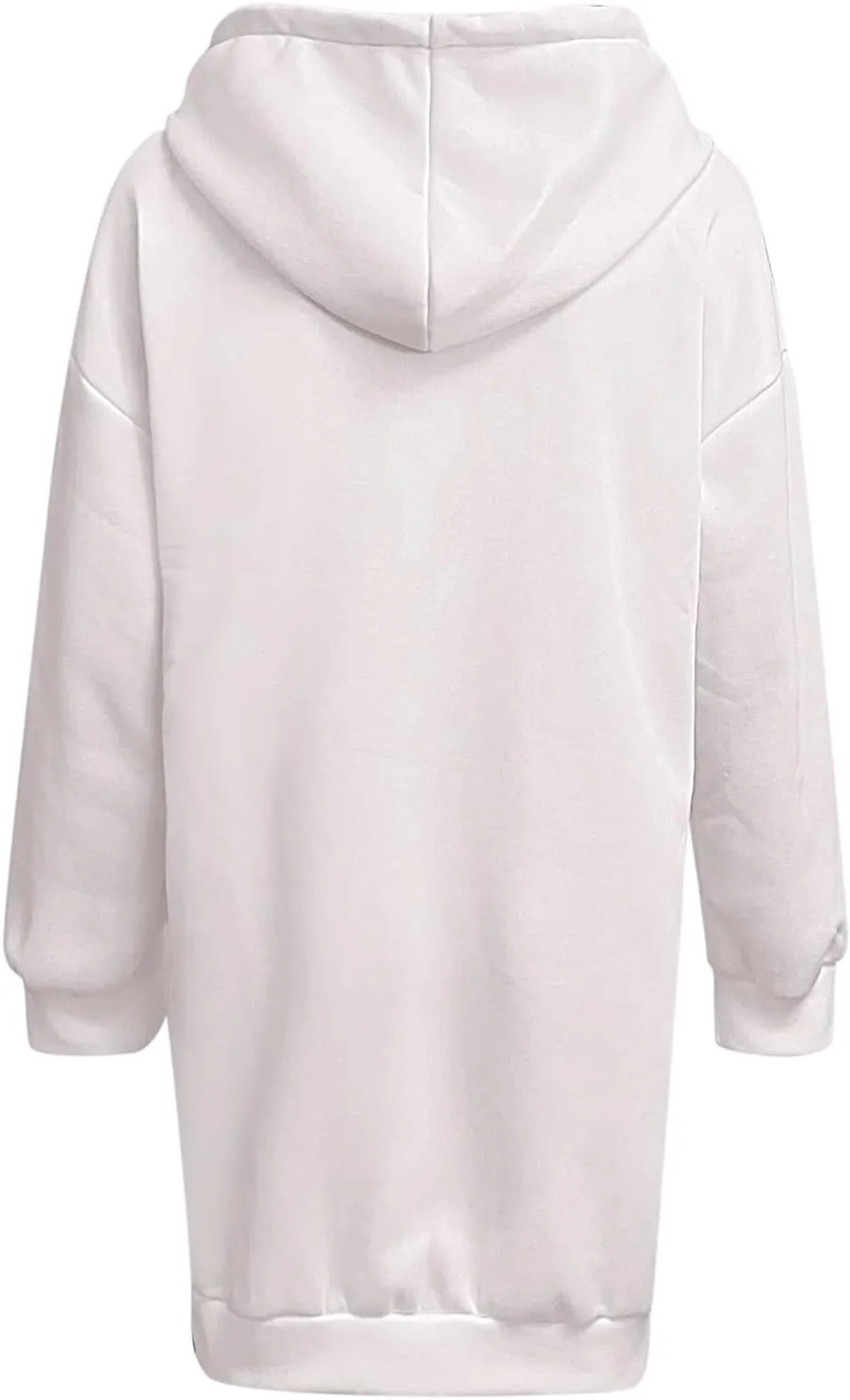 Long Sleeve Hoodies Dress Button Hooded Winter Dresses with Pockets 2024 Fall Trendy Hoodie Sweatshirts Dress