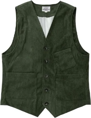 Mens Corduroy Suit Vest Vintage Slim Fit V Neck Button Down Waistcoats with Pockets Business Formal Dress Vest Outwear