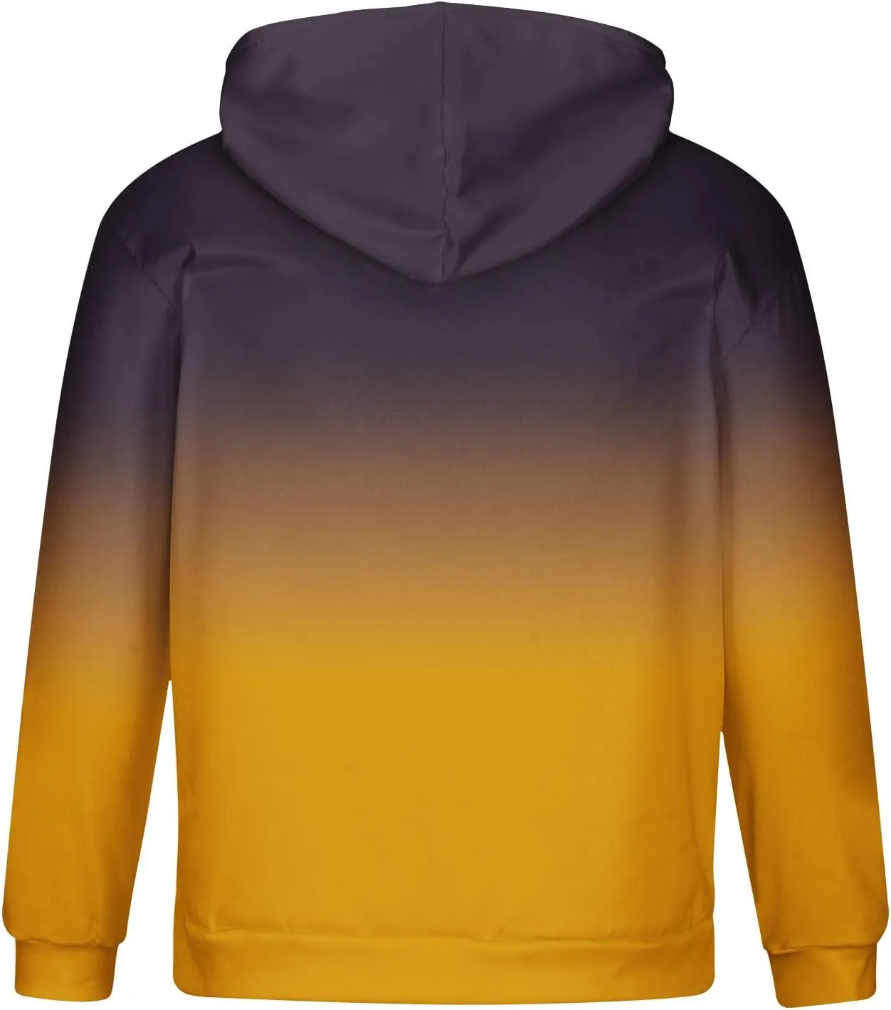 Men's Fashion Hoodies & Sweatshirts Casual Gradient Color Graphic Tee Shirts Long Sleeve Pullover Shirts With Pockets