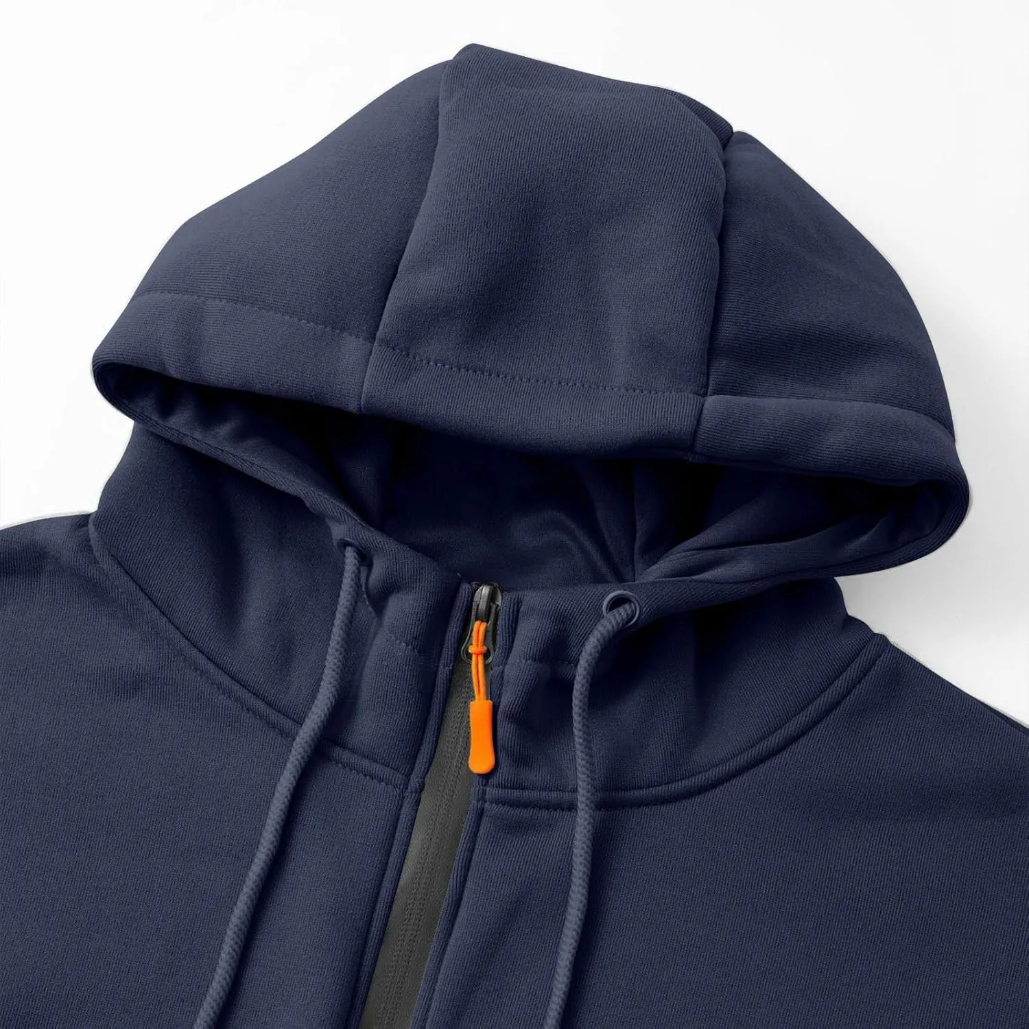Men's Fashion Sports Hooded Sweatshirt Quarter Zip Hoodies Tops Warm Pocket Solid Long Sleeve Winter Pullover