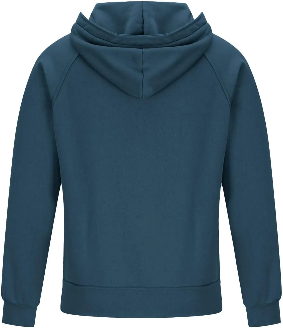 Men's Full-Zip Green Hoodie with Multiple Pockets, Soft Fleece, Adjustable Drawstring Hood, Casual Wear