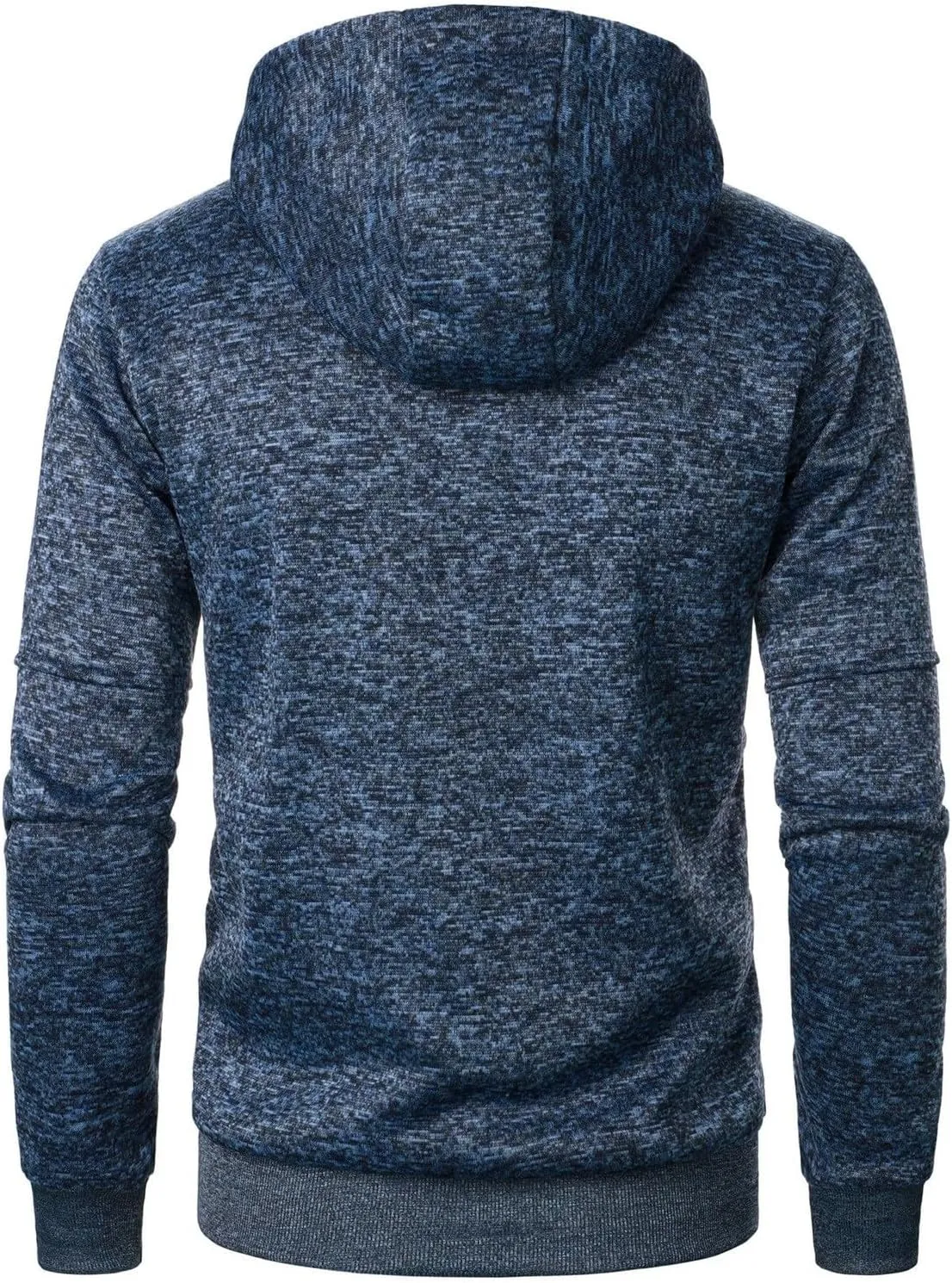 Men's Long Sleeve Full Zip Hoodies Casual Patterned Slim Fit Hooded Sweatshirt Active Workout Sweatshirt with Pockets