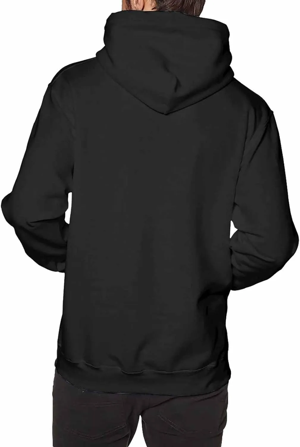 Men's Long Sleeve Pullover Hoodies Fashion 3D Printed Graphic Drawstring Winter Hooded Sweatshirts
