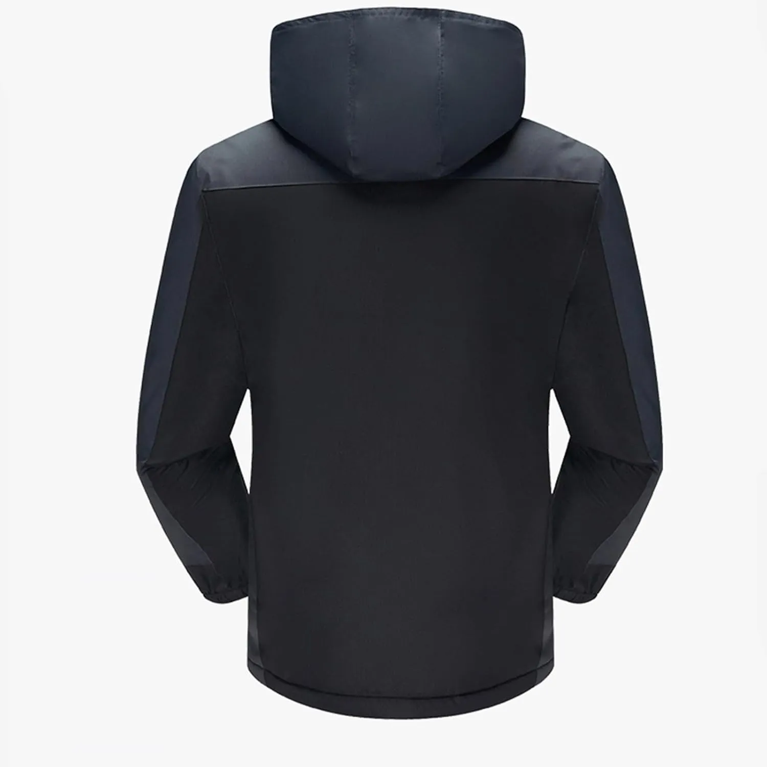 Mens Skiing Jackets with Detachable Hood Snowboarding Fleece Liner Coats Windproof Winter Softshell Jacket w/Pockets