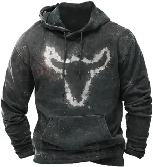 Mens Sweatshirts Winter Vintage Long Sleeve Hoodie Half Zipper Hooded Sweatshirt Top Workwear Multi Pocket Outdoor