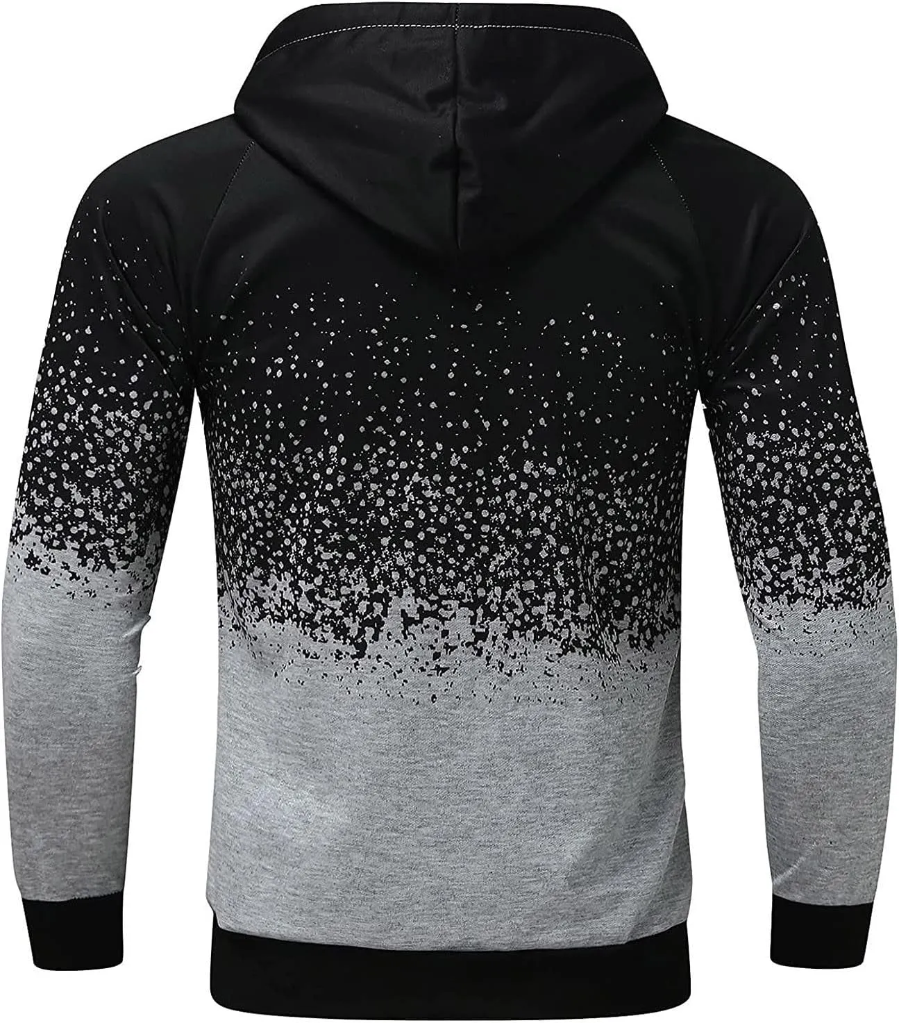 Men's Zip Up Hoodie Fashion Casual Camouflage Sports Sweatshirt Long Sleeve Zipper Hooded Jacket Coat